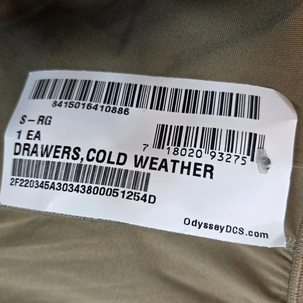 NWT Millikan Military Lightweight Cold Weather Drawers (GEN III) Size S